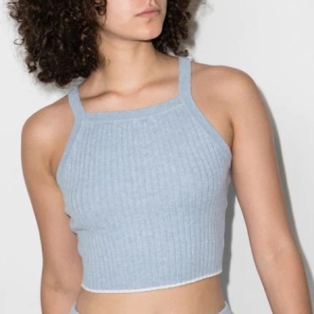 Brandy Melville High Neck Sweater Tank Top - Picture 1 of 7